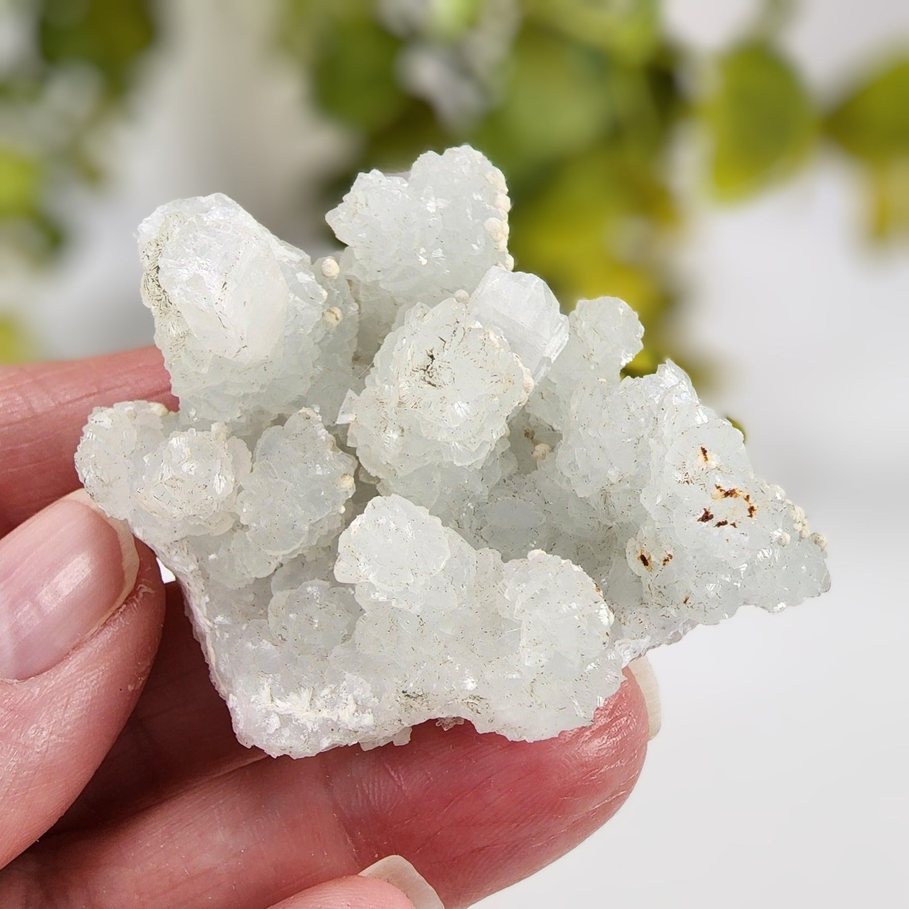 Gyrolite on Prehnite Crystal Cluster | 64 grams | Mumbai, India