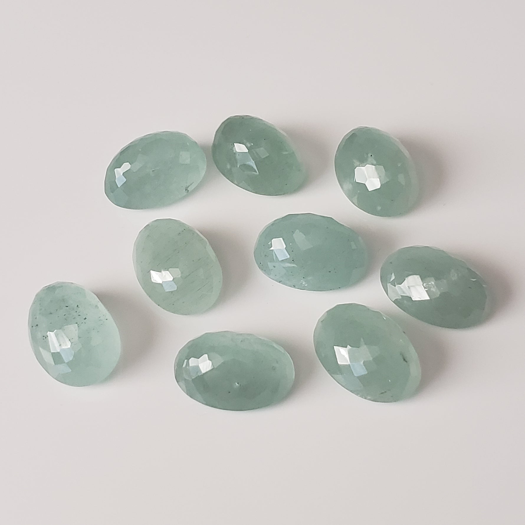 Silky Aquamarine | Oval Cut | Light Blue | 14X10mm