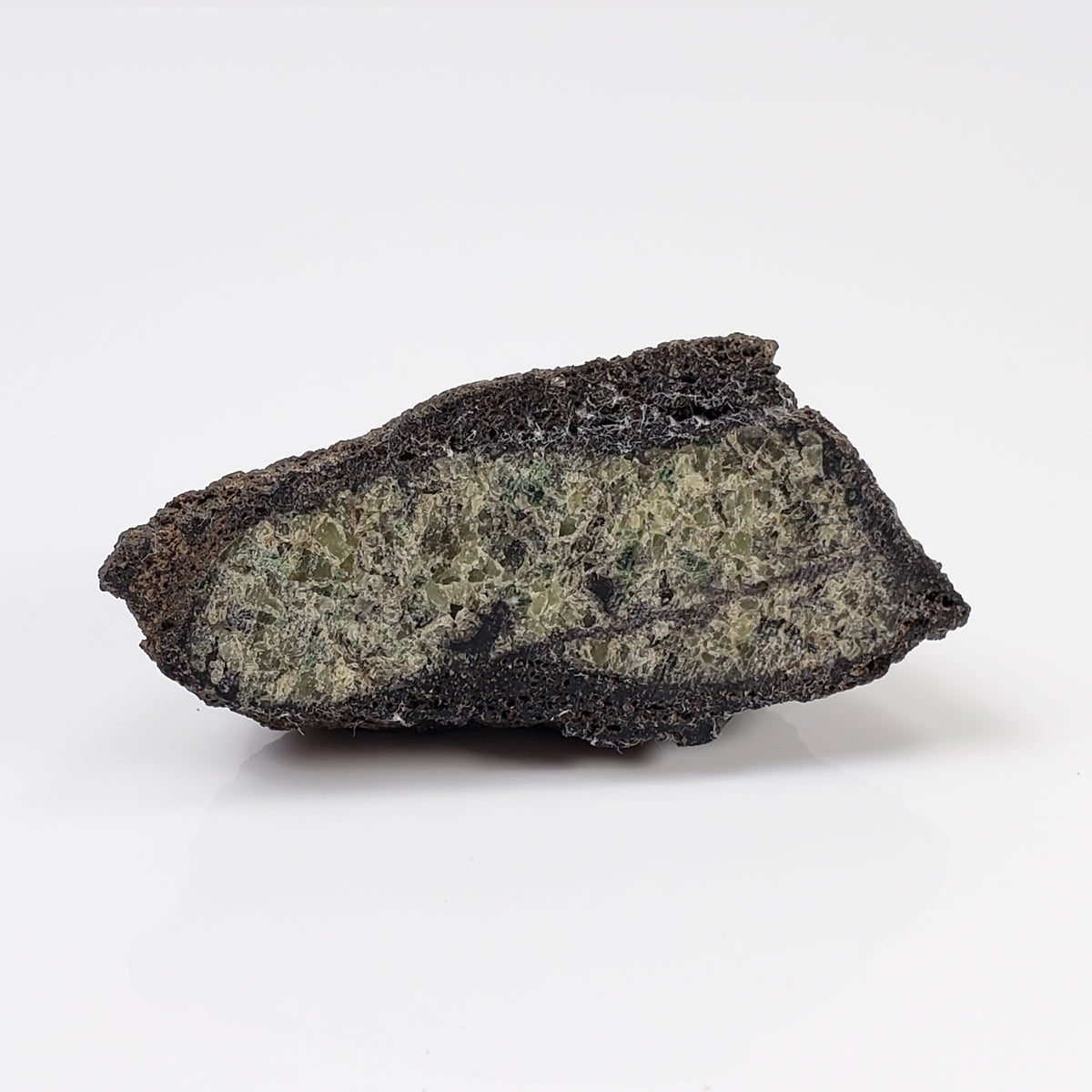   Olivine Volcanic Bomb | Lava Coated Crystal | 34.3 gr | Mt Shadwell Volcano, Australia 