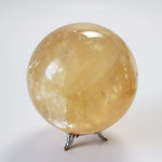  Amber Calcite Sphere 87 mm, 3.4 inches 952 grams China 