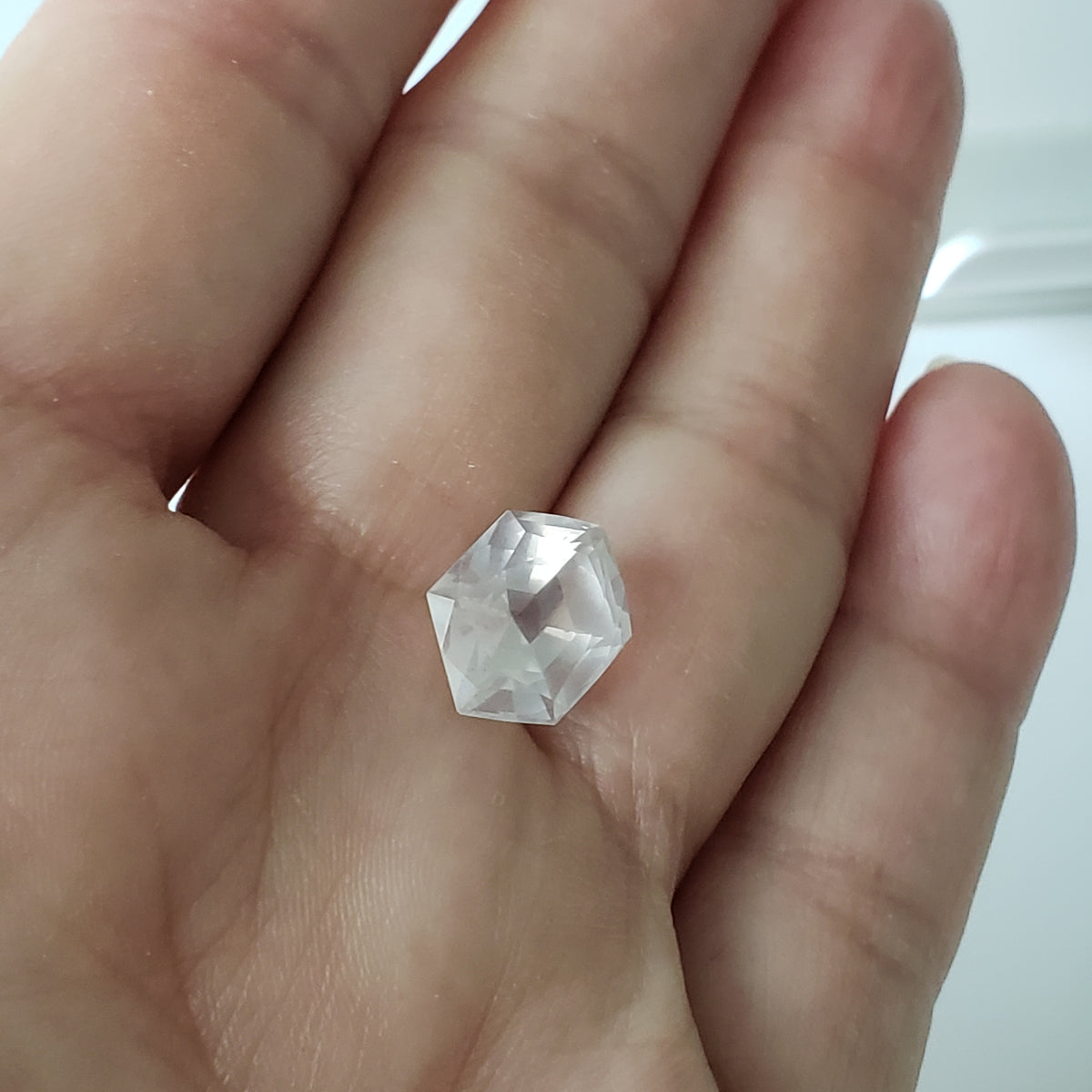 Rose Quartz | Modified Hexagon Cut | 13.5x10x8.5mm 5.7ct