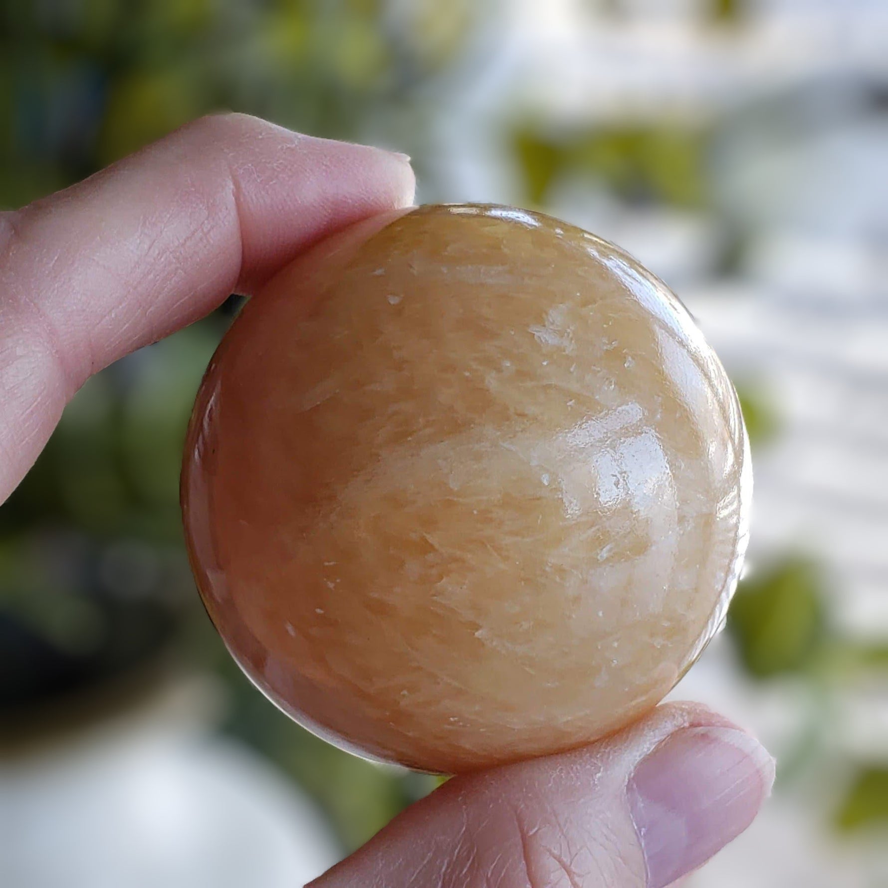  Yellow Jade Sphere 55.5 mm 243.7 grams from China 