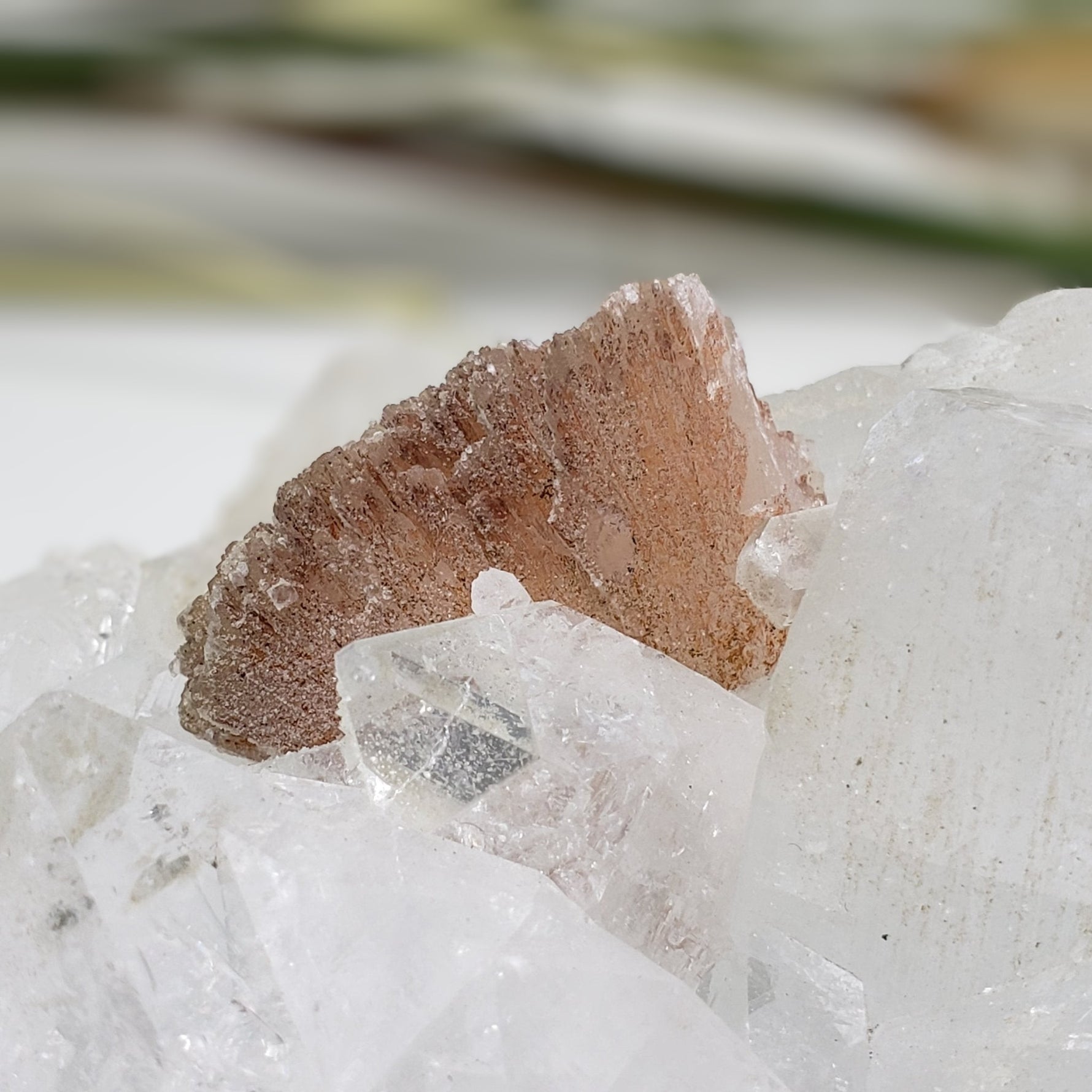 Heulandite on Apophyllite Cluster Crystal | 412 gr | Jalgaon India