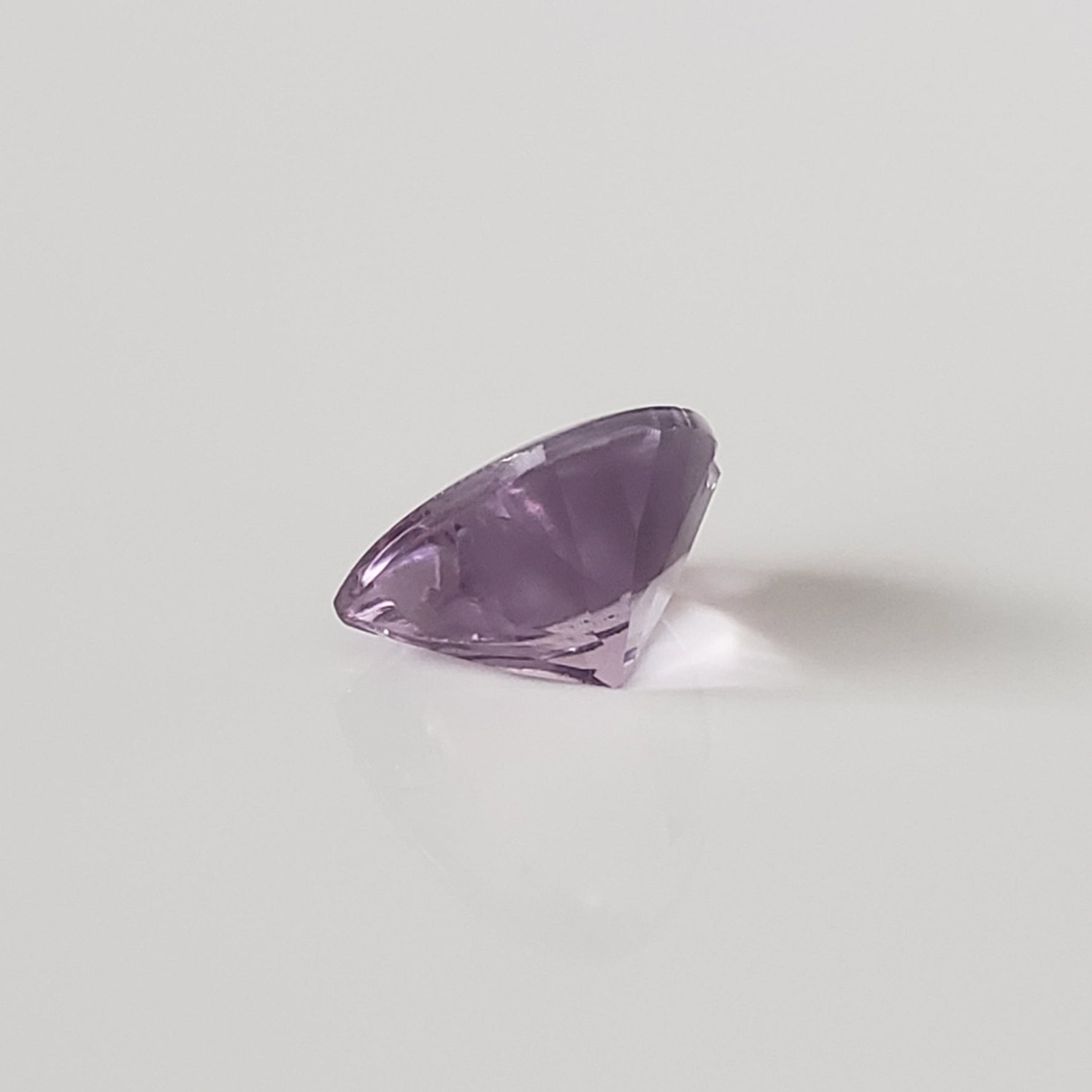 Amethyst | Heart Shape | Faceted Bottom Cabochon Top | Purple | 12mm 4.2ct