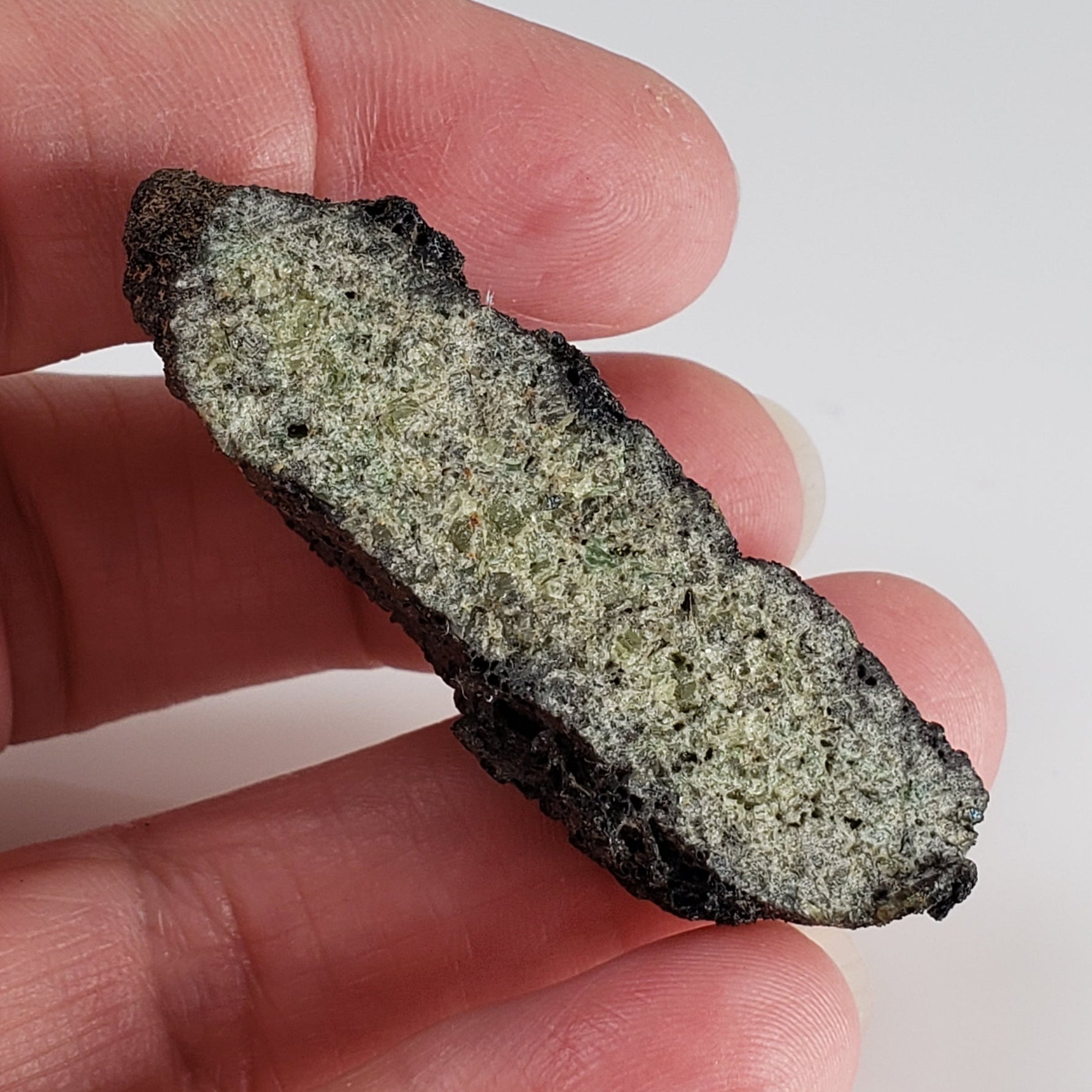  Olivine Volcanic Bomb | Lava Coated Crystal | 26.7 gr | Mt Shadwell Volcano, Australia 