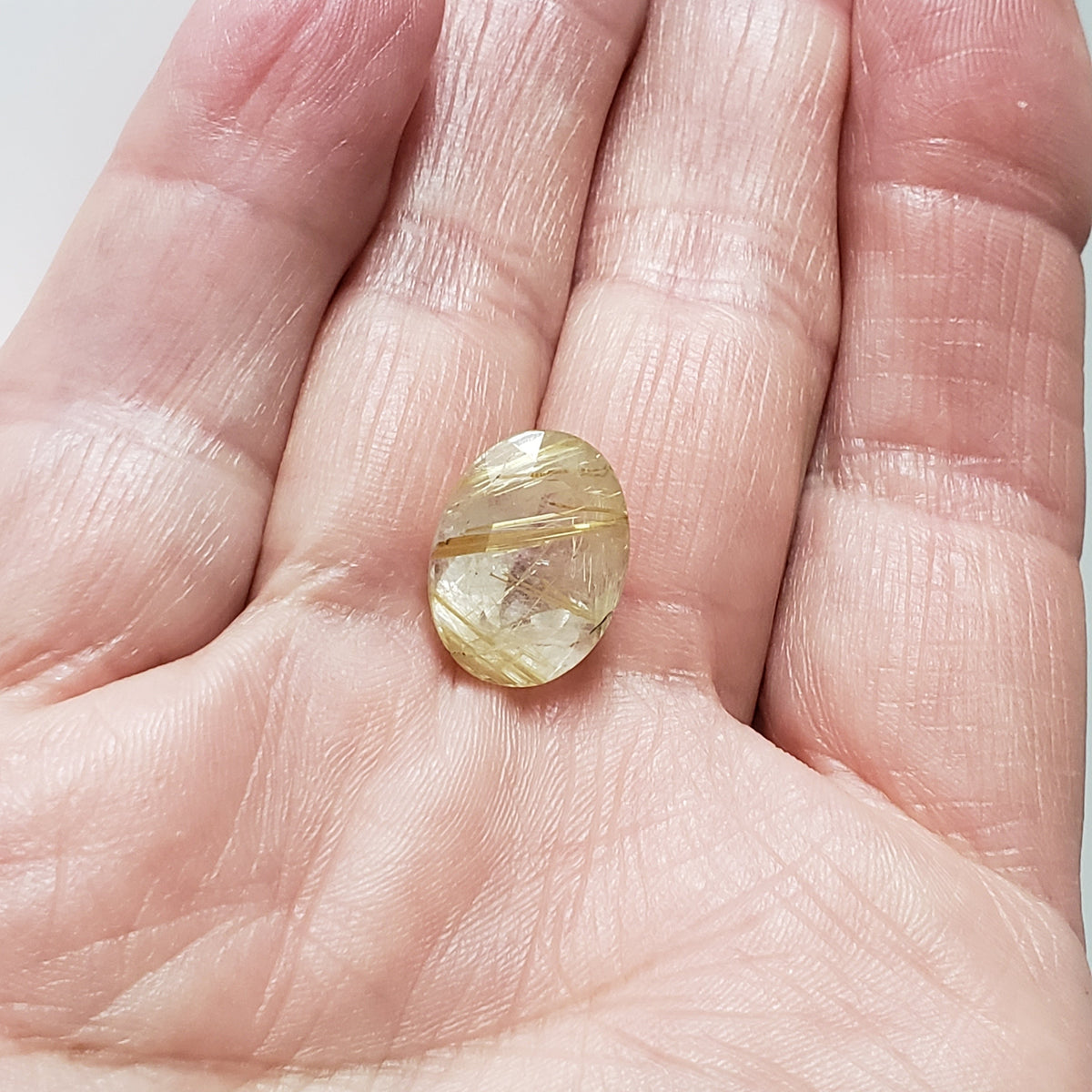  Rutilated Quartz | Oval Cut | 15.7x12mm 9.8ct | Brazil 