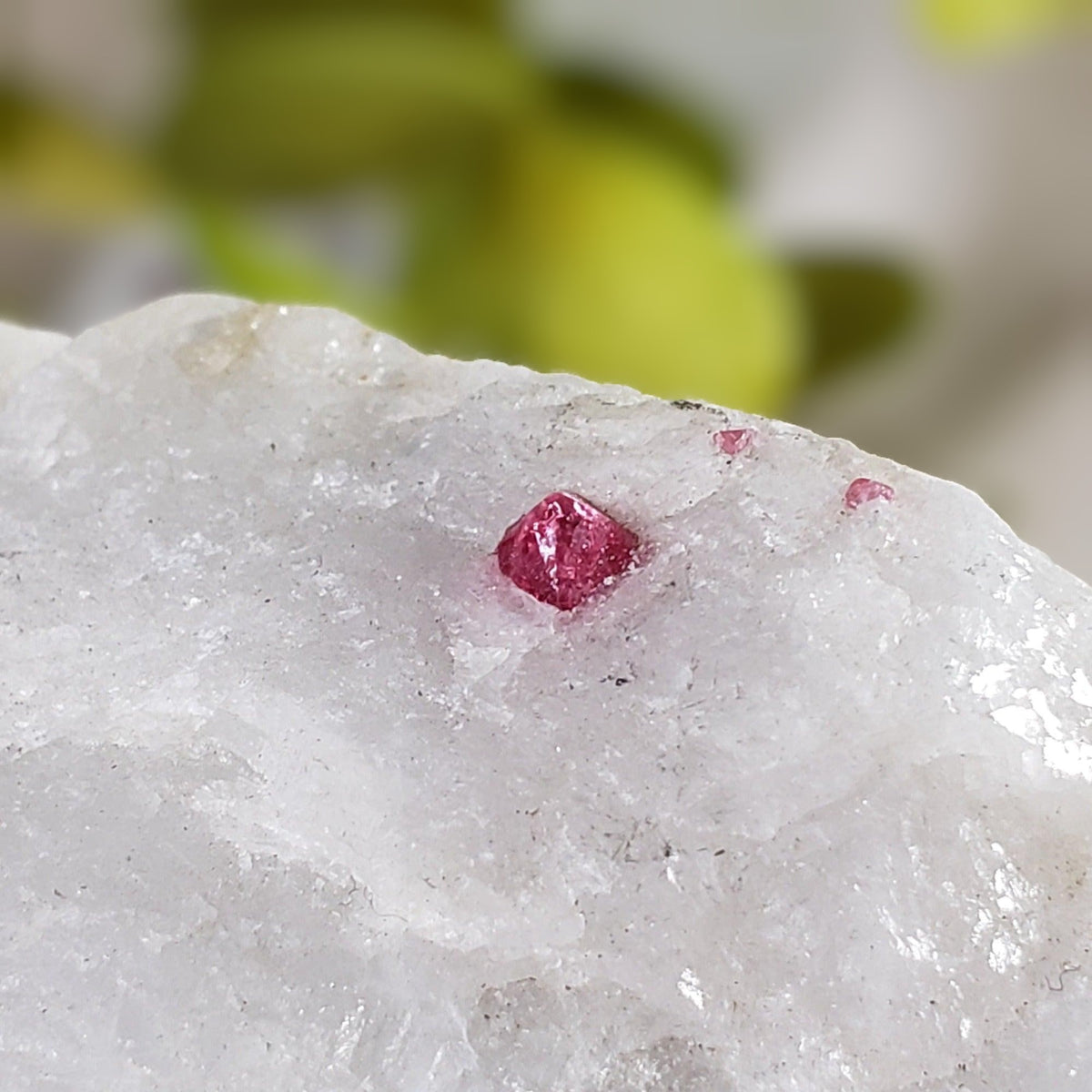  Red Spinel Crystal in Marble Host 212.7 gr, 1,063.5 ct from Mogok, Myanmar 