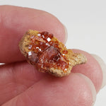  Vanadinite on Barite Crystal 3 grams Mibladen, Morocco 