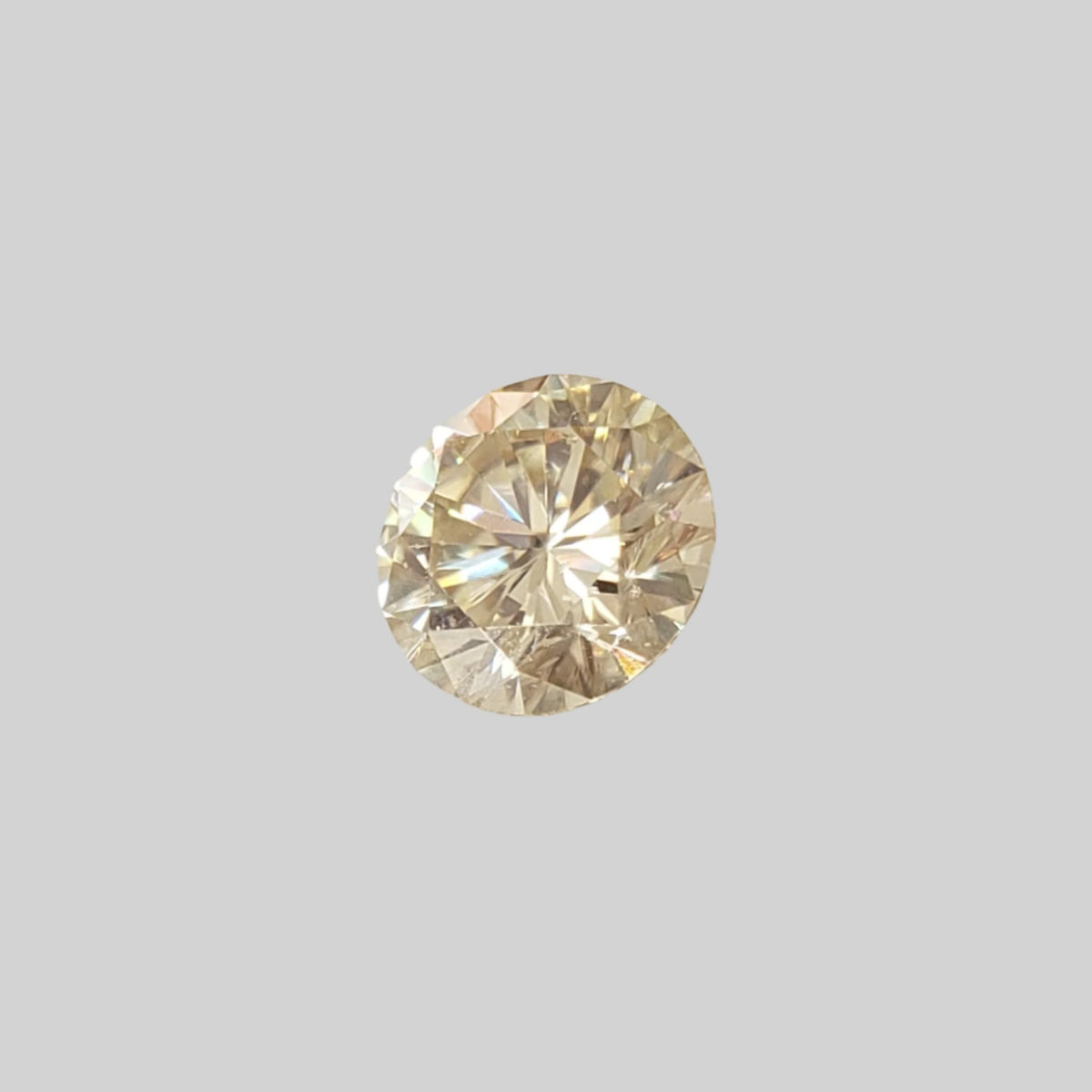  Moissanite | Round Diamond Cut | Pale Yellow | 7mm 