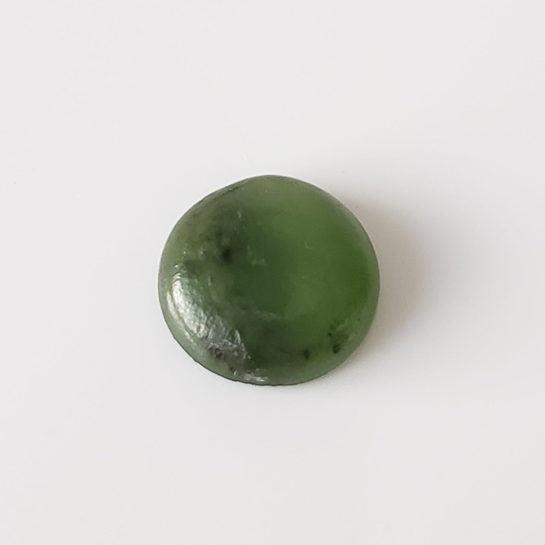 Nephrite | Round Cabochon | Green | 9.8mm | Canada