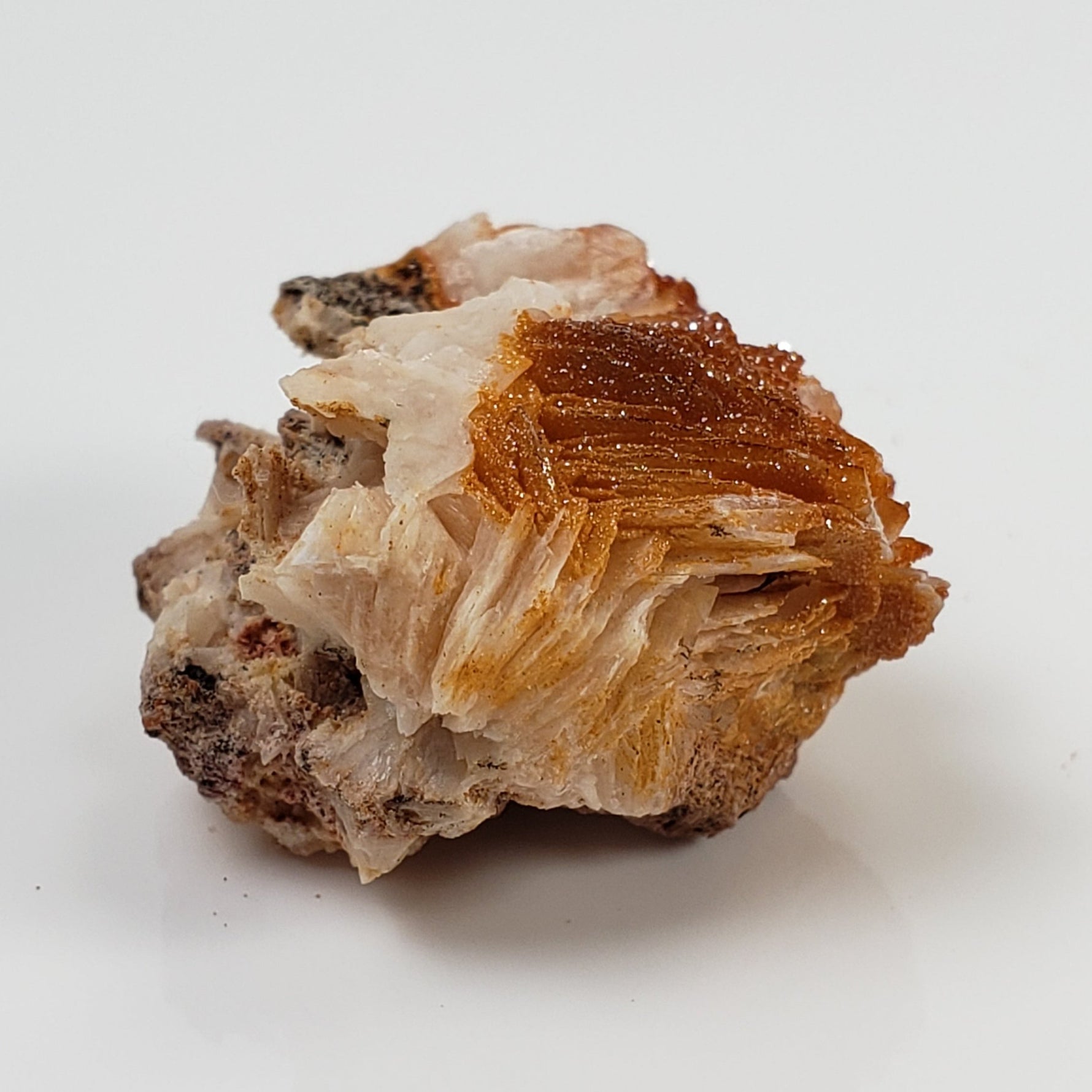  Vanadinite on Barite Crystal | 12.5 gr | Mibladen, Morocco 