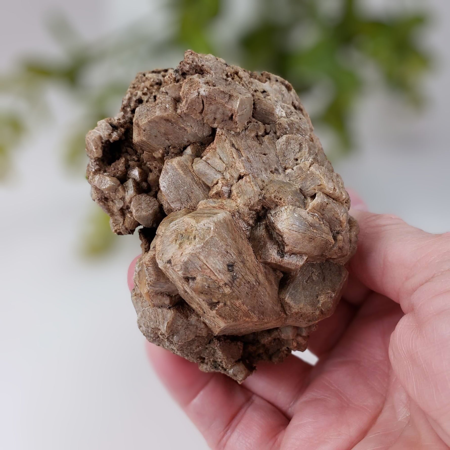  Feldspar Crystal Cluster | Sharp Intergrown Crystals | 450 grams | Tory Hill, Ontario 