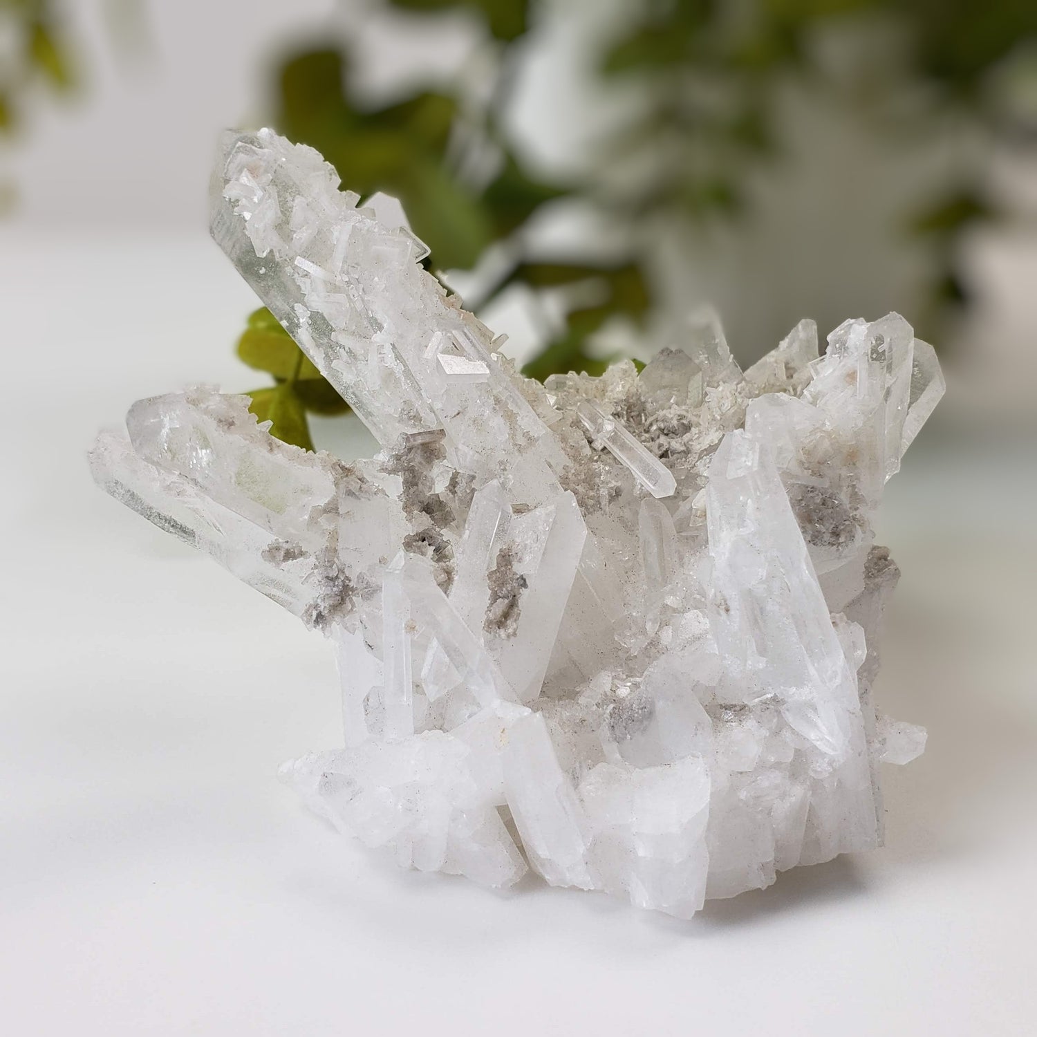 Barite Crystals on Quartz Points | 228.77 gr | Le Shan, Sichuan Province, China