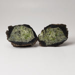  Olivine Volcanic Bomb Matching Halves 58.6 gr from Mortlake, Victoria, Australia 