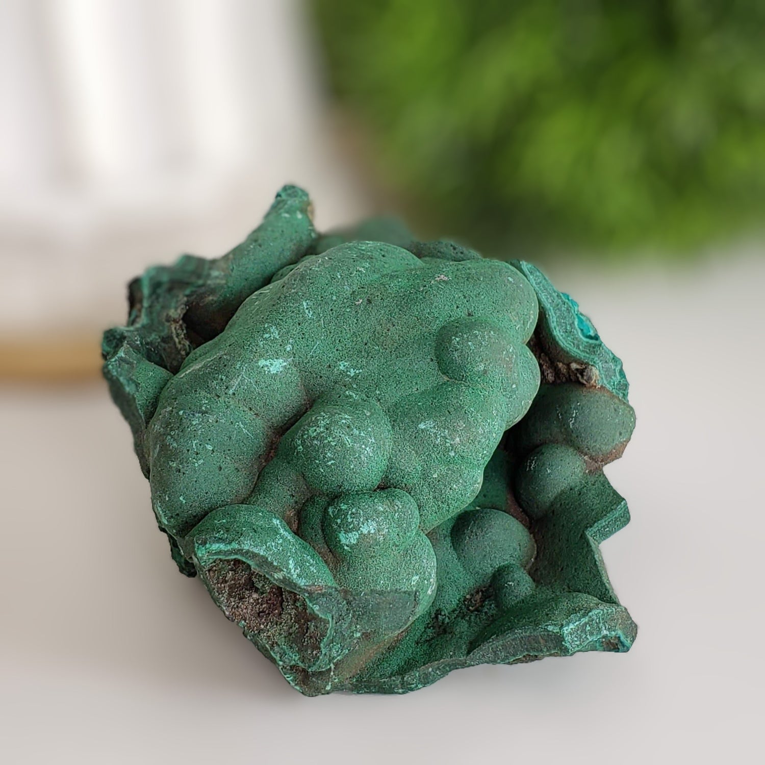   Raw Malachite 394.3 Grams from Shaba Copper Belt, Congo 