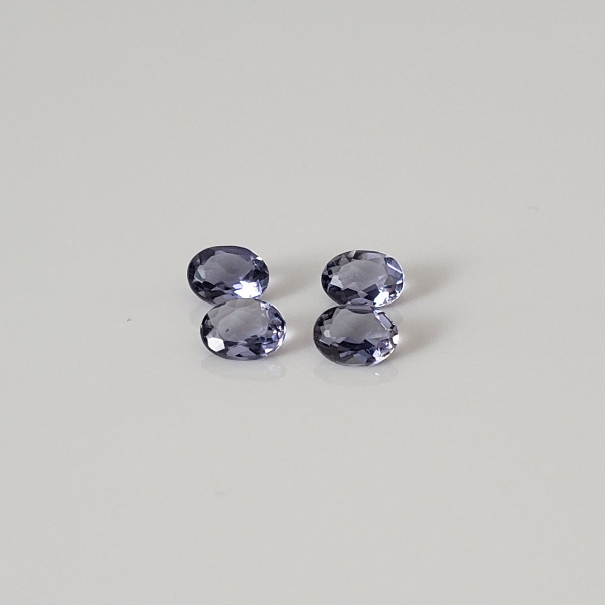 Iolite | 4 Piece Lot | Oval Cut | Purple | 3.7x2.7mm 0.4tcw