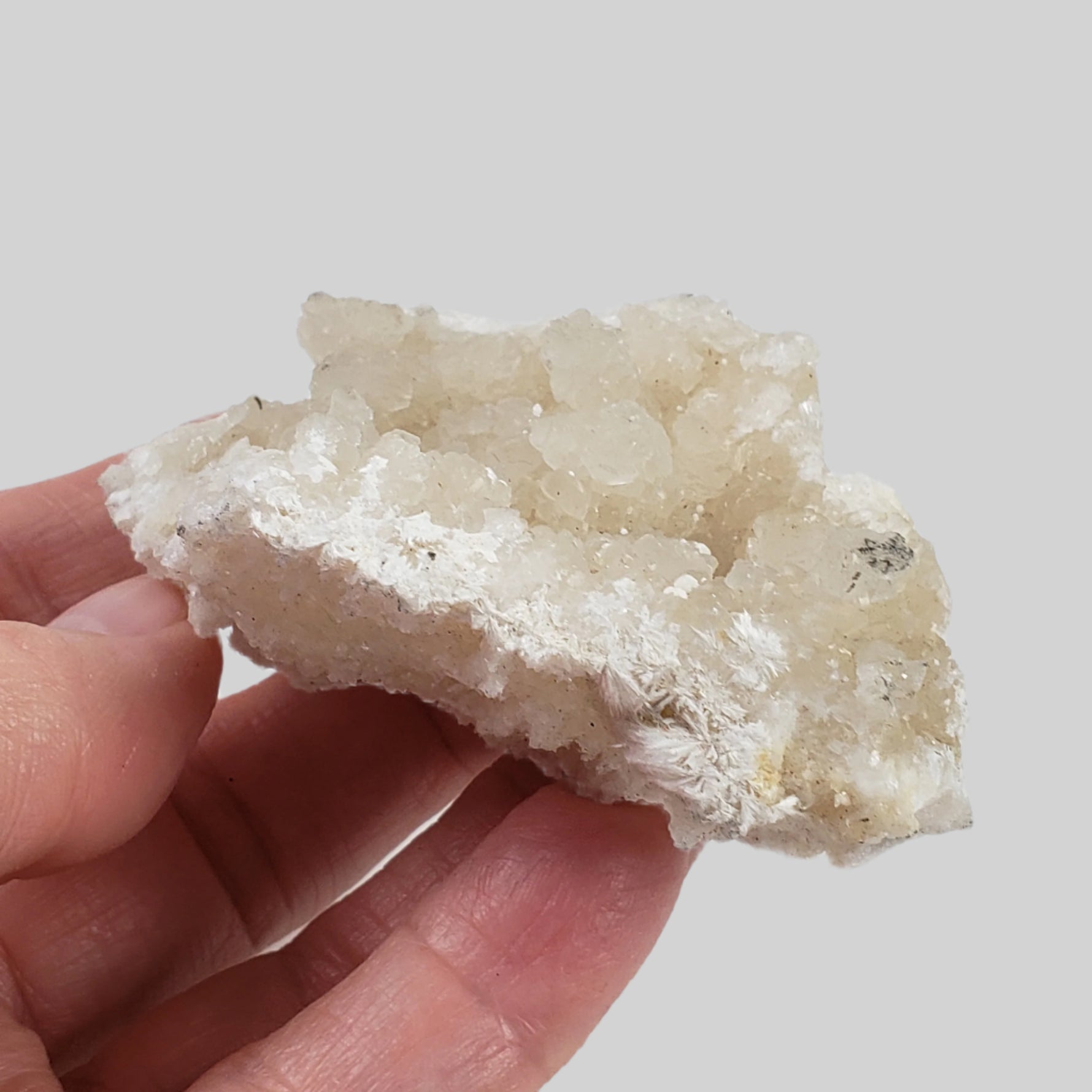 Gyrolite on Prehnite Crystal Cluster | 111 grams | Mumbai, India 6