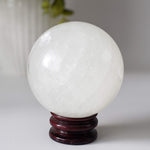 Calcite Sphere | Snow White Crystal Ball | 84 mm, 3.25 in | 865 grams | China