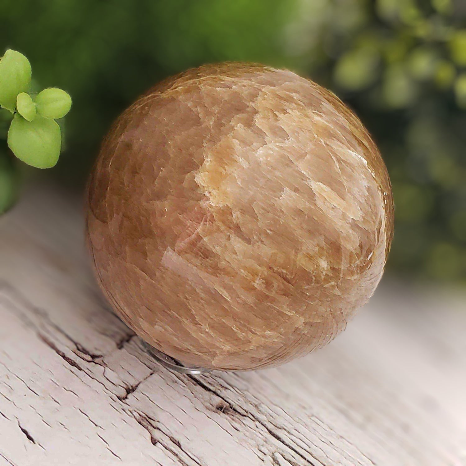  Brown Aragonite Sphere 107 mm, 4.2 in inches 1.9 kg 