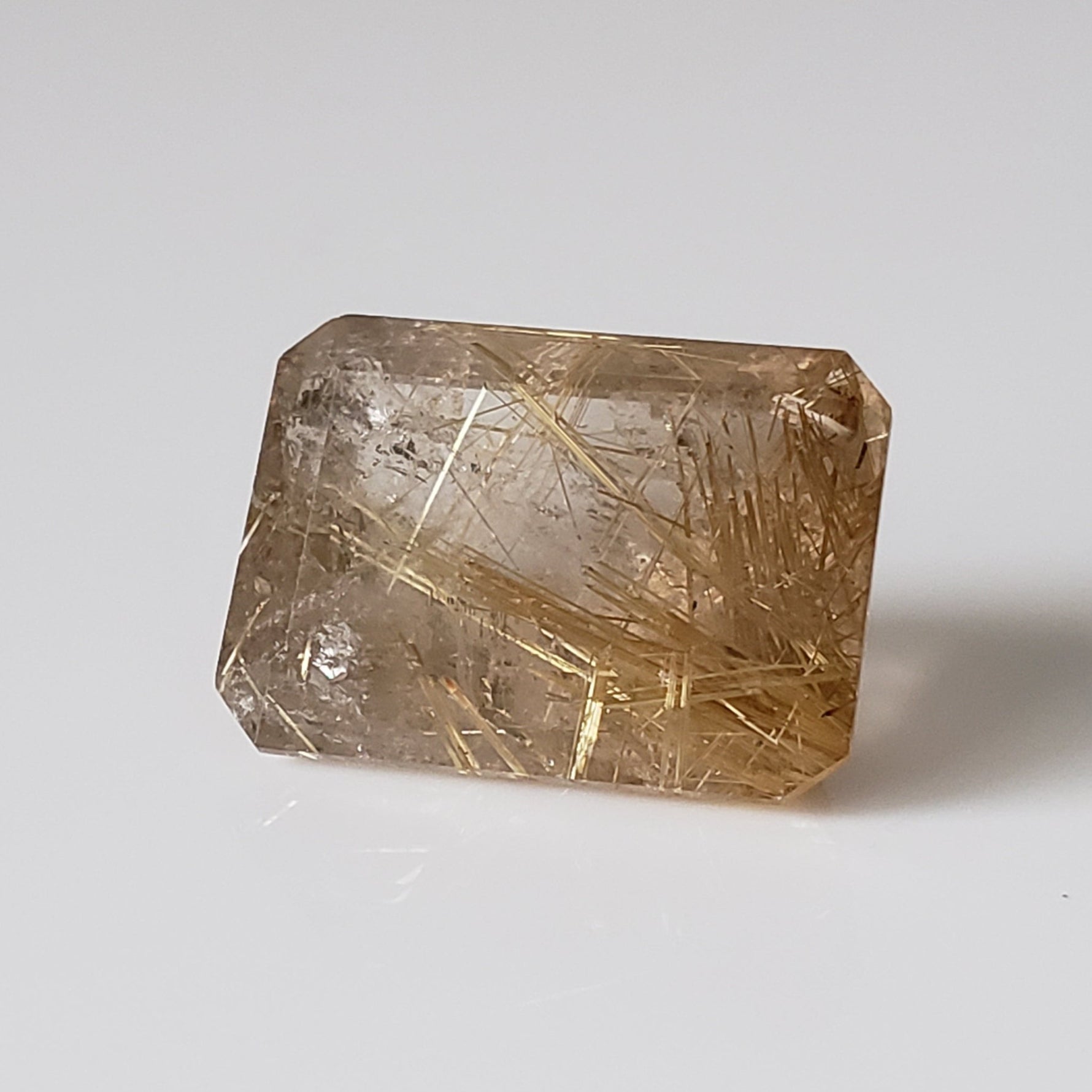  Rutilated Quartz | Octagon Cut | 20x14.8mm 23.7ct | Brazil 