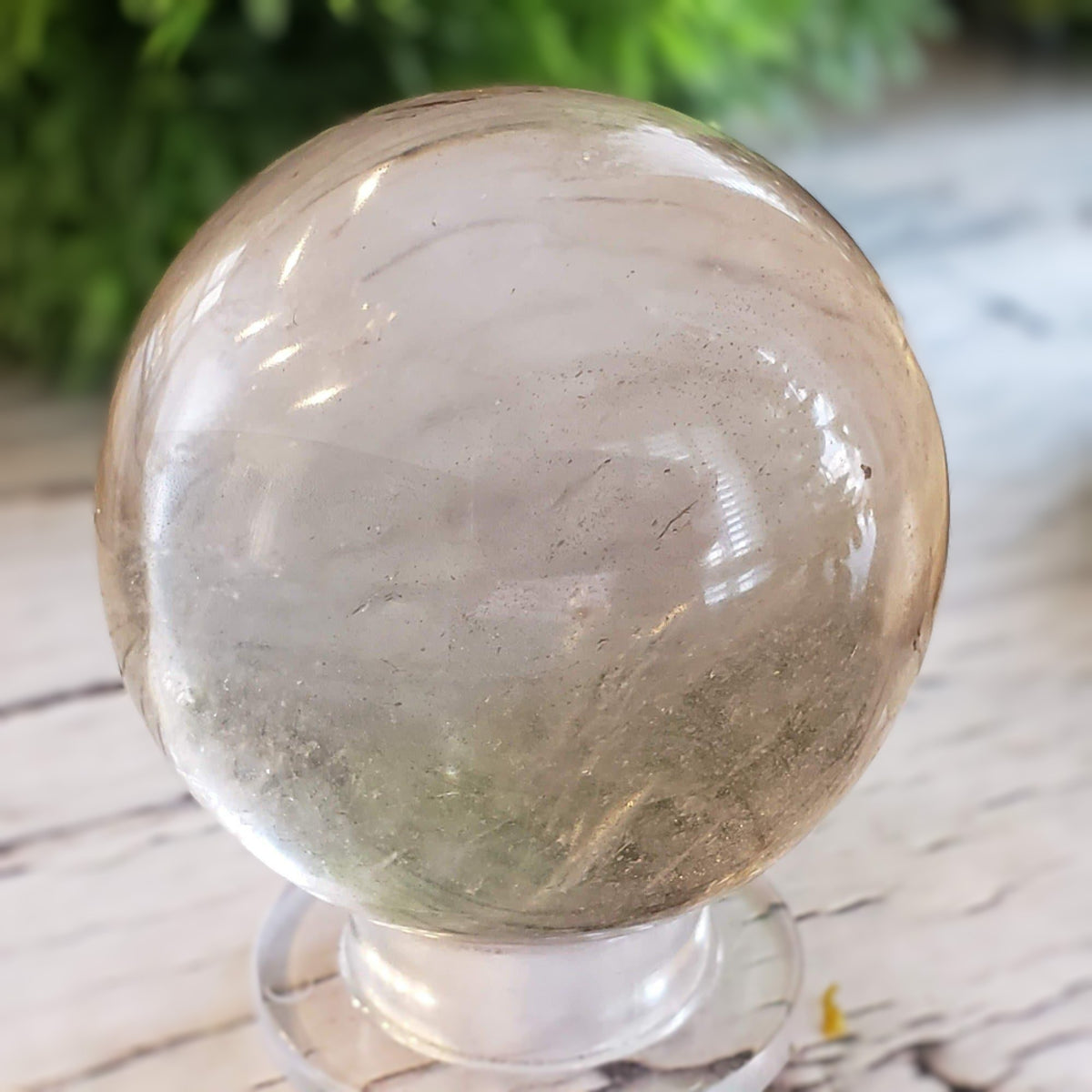  Clear Calcite Sphere 53 mm, 2.1 in 209 grams from Brazil 