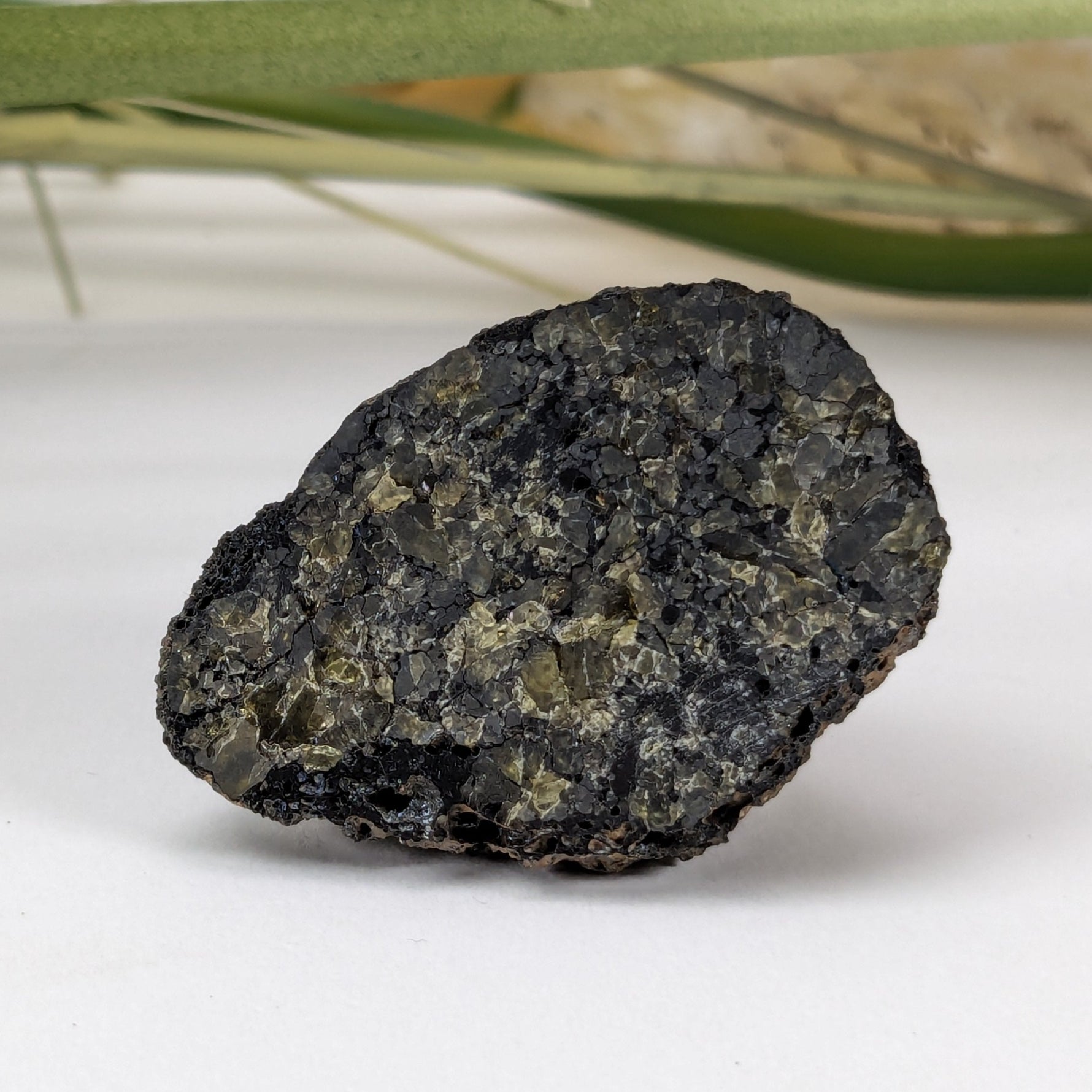  Olivine Volcanic Bomb 17.4 gr from Mortlake, Victoria, Australia 