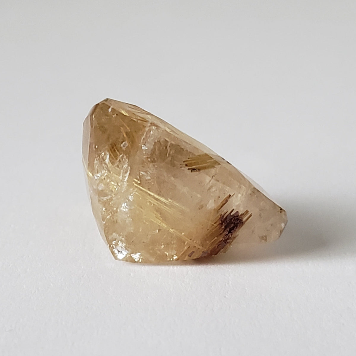  Rutilated Quartz | Trilliant Cut | 18mm | Brazil 