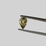  Sapphire | Unheated Mogok | Pear Shape Cut | Lime Green | 6.6x4.5mm 0.78ct | Myanmar 