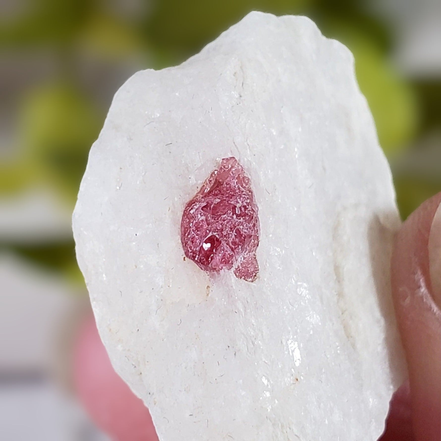 Spinel Crystal in Marble Host | Red Spinel | 35.8 gr, 179 ct | Mogok, Myanmar