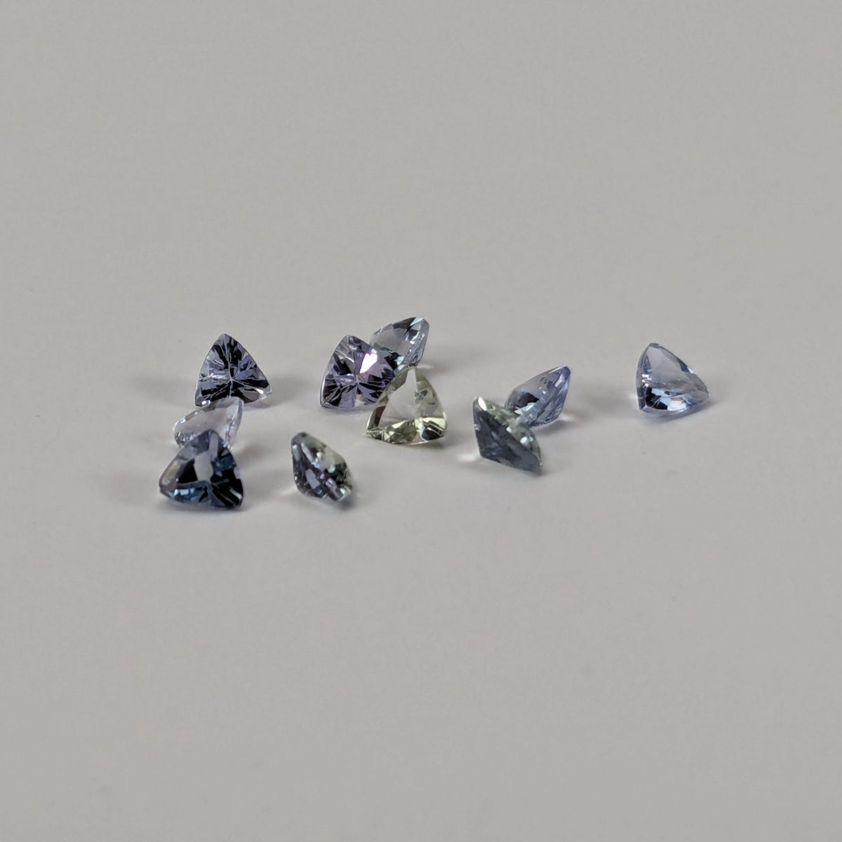  Tanzanite | 10 Piece Tanzanite Parcel | Trilliant Cut | 1.11tcw 