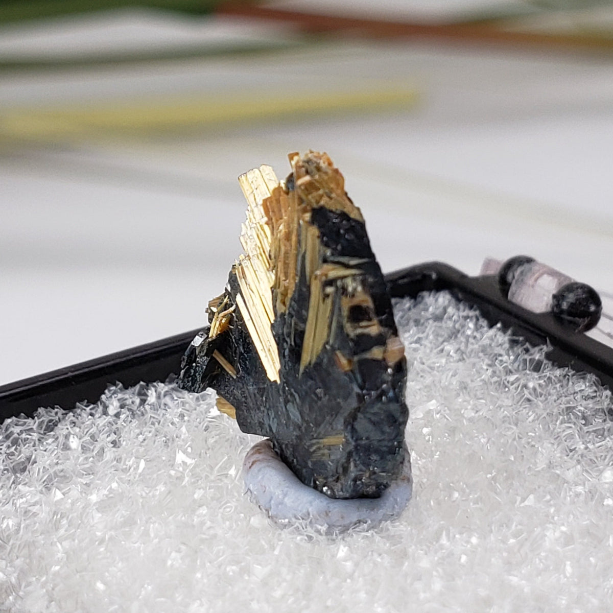  Rutile with Hematite Thumbnail Specimen from Brazil 