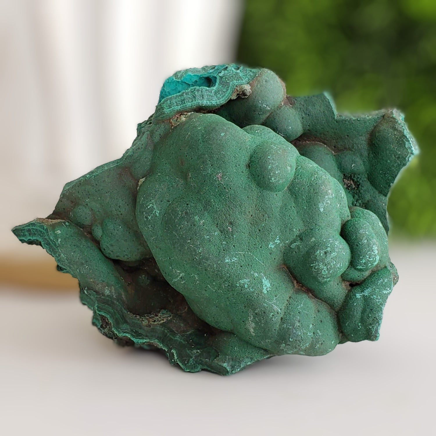   Raw Malachite 394.3 Grams from Shaba Copper Belt, Congo 