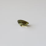  Sapphire | Unheated Mogok | Pear Shape Cut | Lime Green | 6.6x4.5mm 0.78ct | Myanmar 