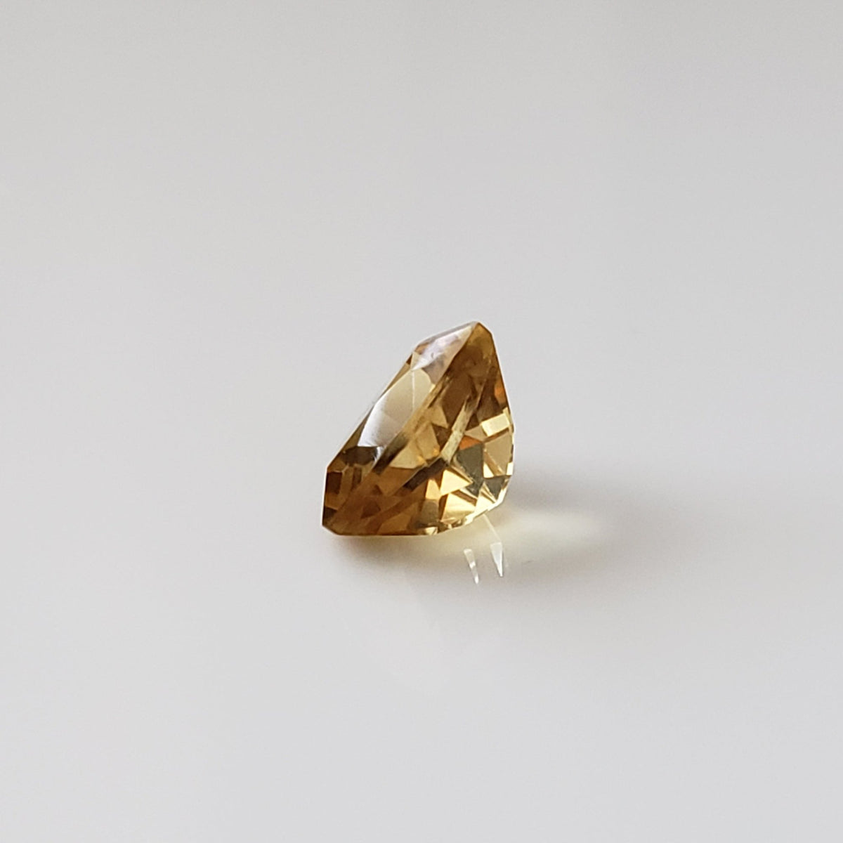   Madeira Citrine | Trilliant Cut | Golden Yellow | 9mm 