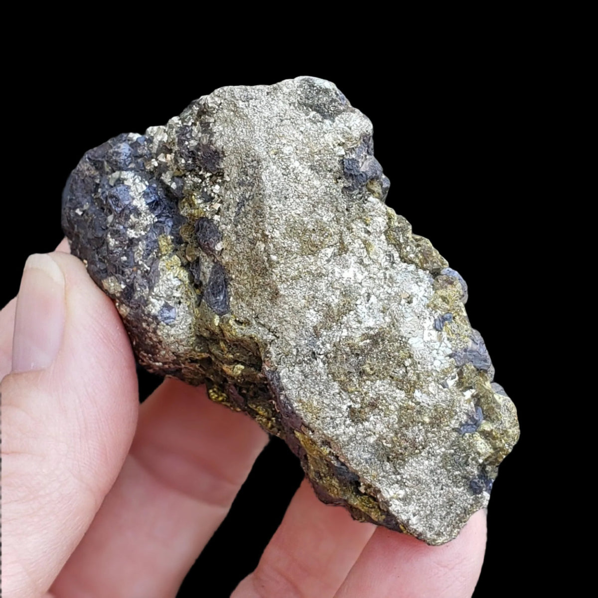  Pyrite on Marmatite Cluster 209.7 grams from Eagle X Mine, Colorado Classic 