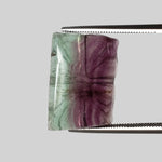  Fluorite Carved Fluorite Cabochon Multi-Color 18.5x12mm 