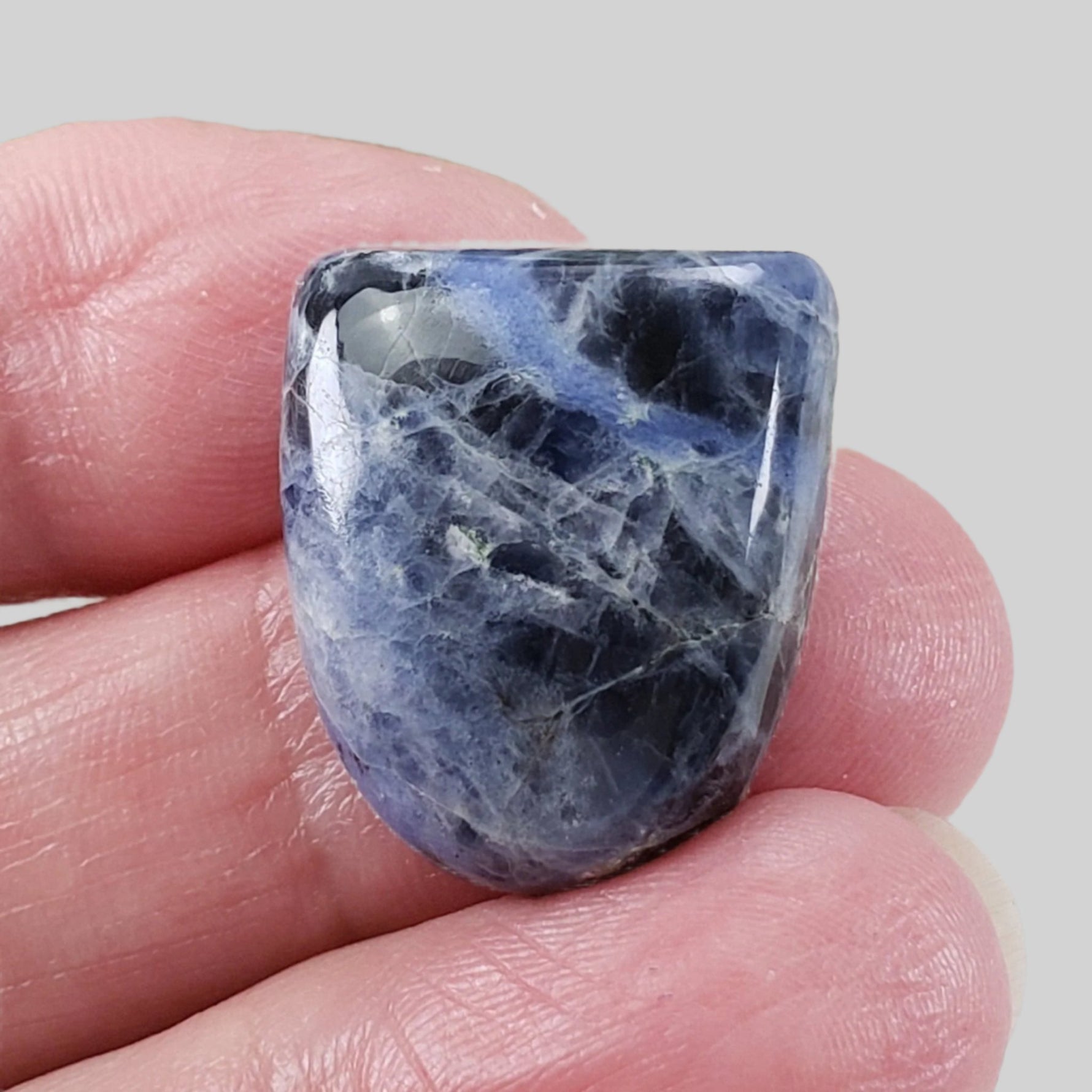  Sodalite | Half Oval Cabochon | Navy Blue | 22.8x19.3mm 27ct | Africa 