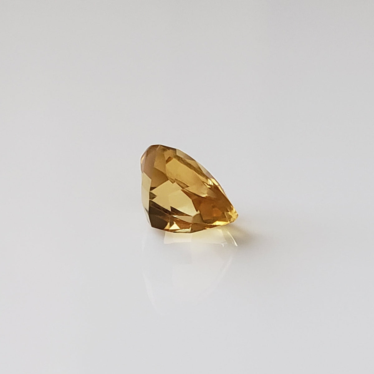   Madeira Citrine | Trilliant Cut | Golden Yellow | 9mm 