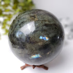  Labradorite Sphere Natural Gray Rainbow 4.5 Kg 10 lbs, 150 mm 6 in 