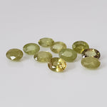  Sphene | Oval Cut | Lime Green | 7x5mm 