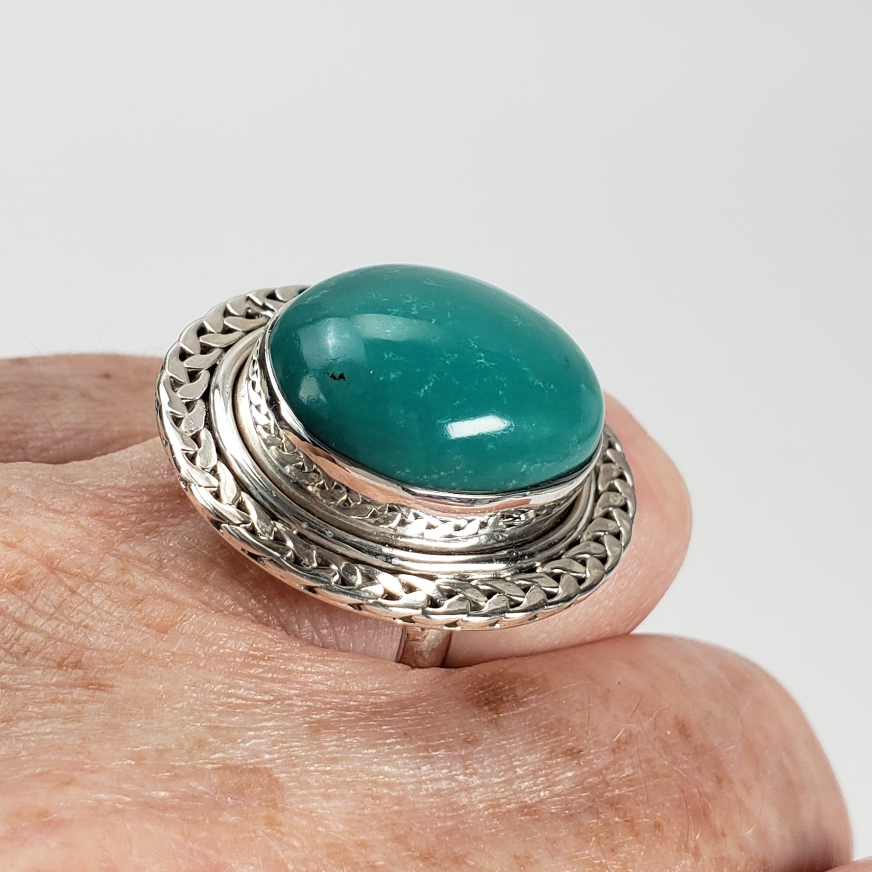  Turquoise Ring | 925 Sterling Silver | Size 7 