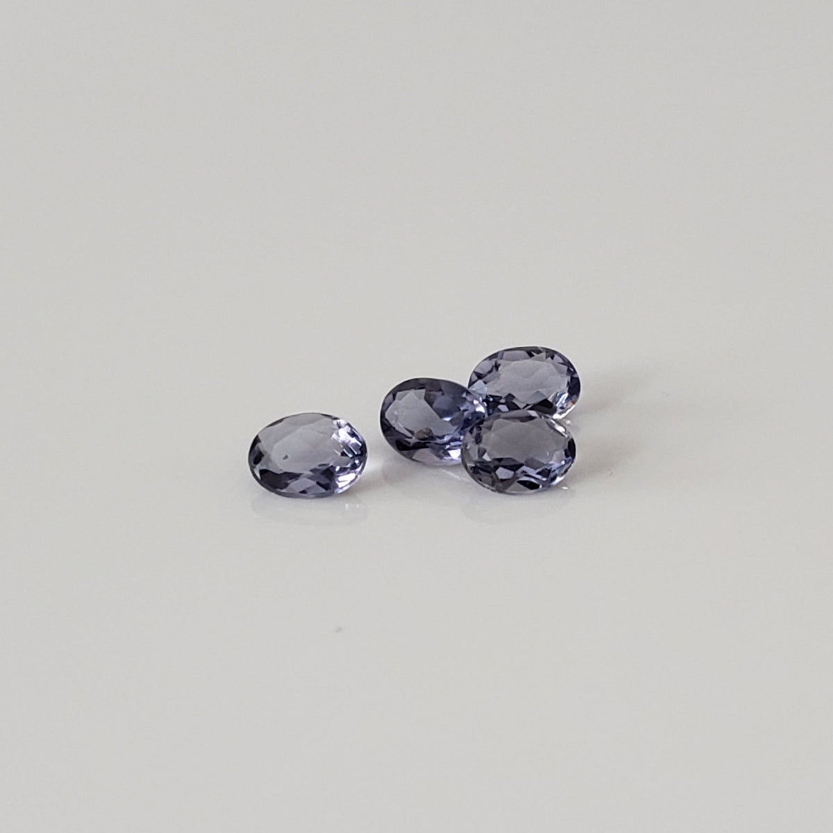 Iolite | 4 Piece Lot | Oval Cut | Purple | 3.7x2.7mm 0.4tcw