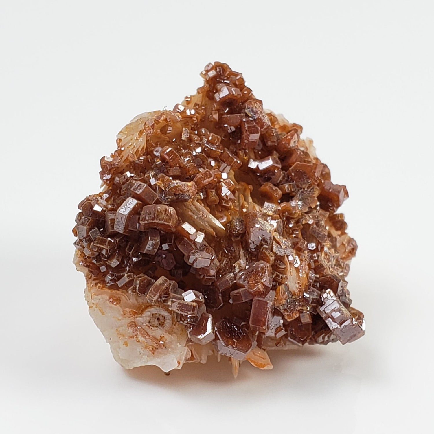  Vanadinite on Barite Crystal | 16.3 grams | Mibladen, Morocco 