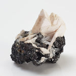  Tetrahedrite, Mangano Calcite, Quartz and Pyrite Cluster 23.3 Grams from Lima Peru 