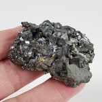  Tetrahedrite Pyrite Calcite and Quartz Cluster 65.65 Grams from Lima Peru 