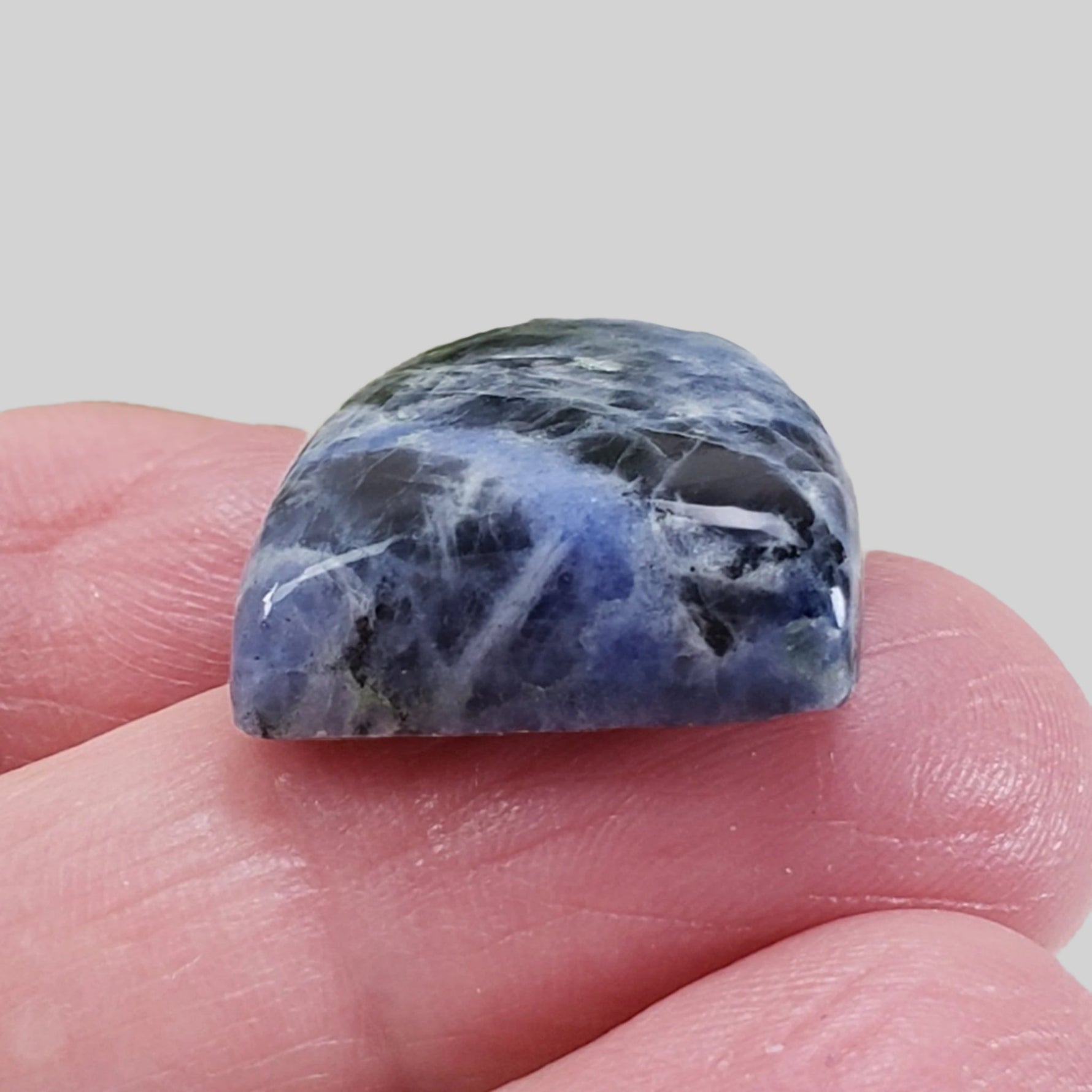  Sodalite | Half Oval Cabochon | Navy Blue | 22.8x19.3mm 27ct | Africa 