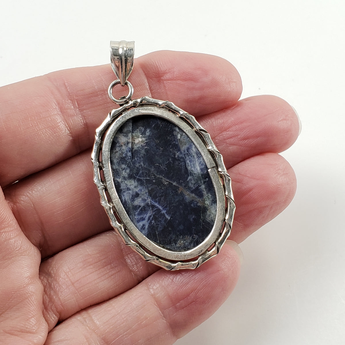  Sodalite Pendant | 925 Sterling Silver 