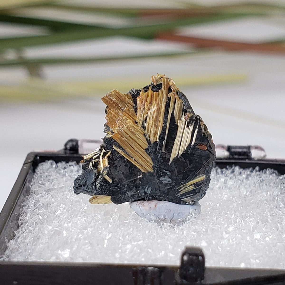  Rutile with Hematite Thumbnail Specimen from Brazil 