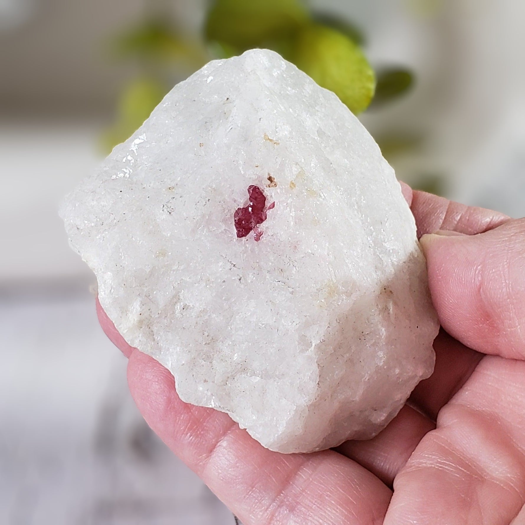  Red Spinel Crystal in Marble Host 172.2 gr, 860.9 ct from Mogok, Myanmar 