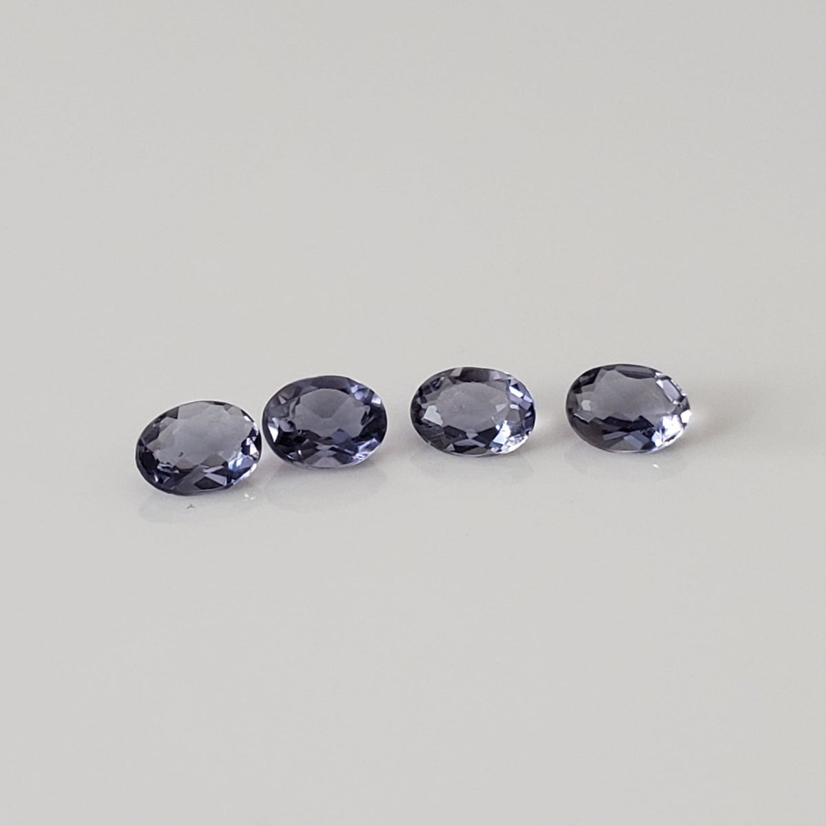 Iolite | 4 Piece Lot | Oval Cut | Purple | 3.7x2.7mm 0.4tcw